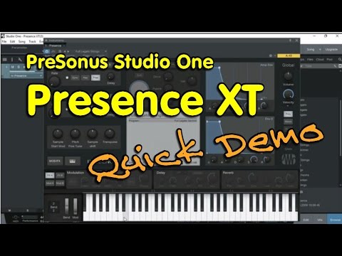 PreSonus Studio One Prime Presence XT Quick Demo