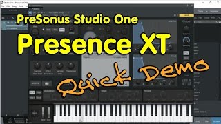 PreSonus Studio One Prime Presence XT Quick Demo