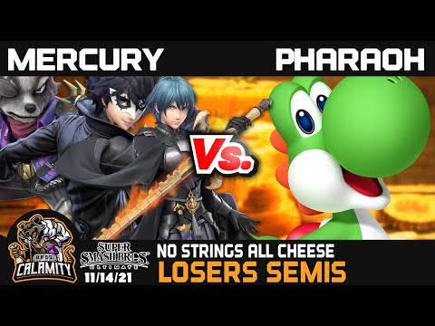 No Strings All Cheese - SSBU - Losers Semis - Mercury (Joker, Wolf, Byleth) vs. Pharaoh (Yoshi)