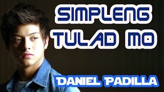 Daniel Padilla - Simpleng Tulad Mo w/ lyrics (on screen) HIMIG HANDOG P POP LOVE SONGS 2014