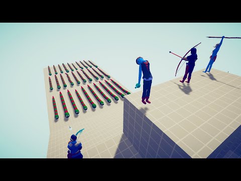 GIANT SNAKE ARMY vs ALL RANGED GOD UNITS Tabs - Totally Accurate battle Simulator