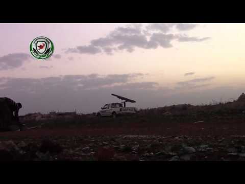 استهداف مقرات النظام في ريف حمص بصواريخ غراد من قبل لواء أسود الإسلام