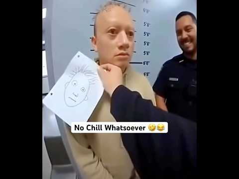 Police Held Up A Suspect Sketch Beside His Face 😂