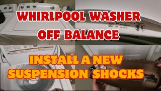 How to Fix Whirlpool Washer Shaking and Hitting Sides  | Washer Off Balance | Model WTW4800XQ4