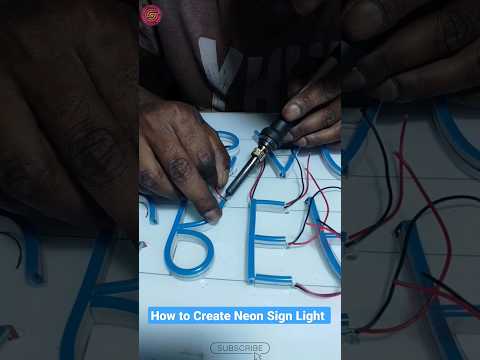 How to Make Custom Neon signs at home #shorts #youtubeshorts #viral