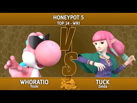 Honeypot 5 Top 24 - WR1 - Whoratio (Yoshi) Vs. Tuck (Zelda)