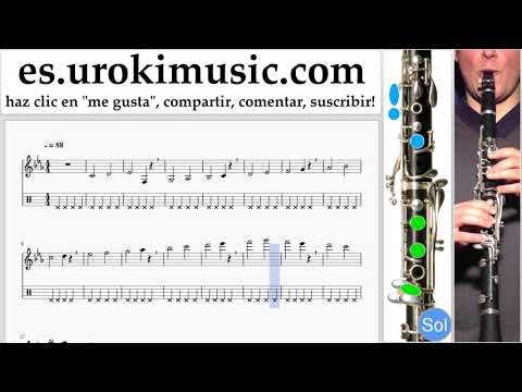 Como Tocar Clarinete Ozuna - Dile Que Tu Me Quieres Tablatura Parte#1 ejercicios um-i927