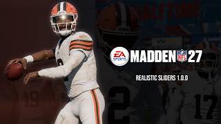Madden NFL 27: Realistic Sliders 1.0.0