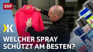 Imprägniermittel im Test - Halten Versprechen der nassen Realität stand? | 2025 | Kassensturz | SRF