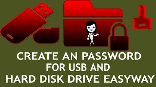 Hard drive locked | How to password protect a external Hard drive| How to lock a USB |Lock Partition