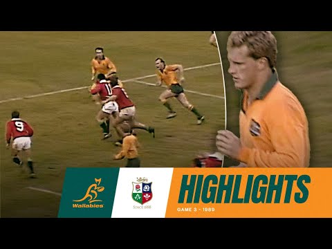 Wallabies v British & Irish Lions | Classic Highlights | 1989 Game 3