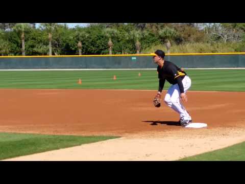Andrew Lambo Pittsburgh Pirates First Base Drills