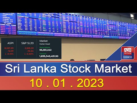 Sri Lanka Stock Market 10. 01. 2023