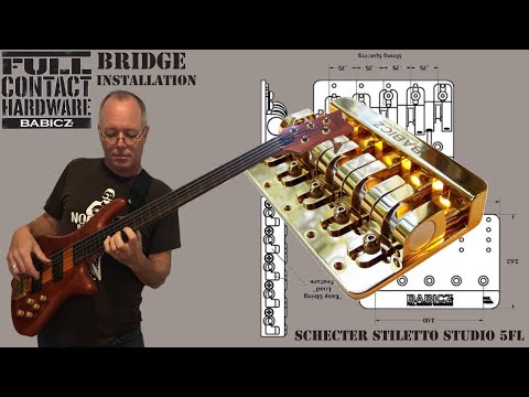 Babicz 5 String Bass Bridge C 2023 - Chrome image 2