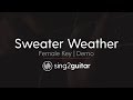Sweater Weather (Acoustic Guitar Karaoke demo ...