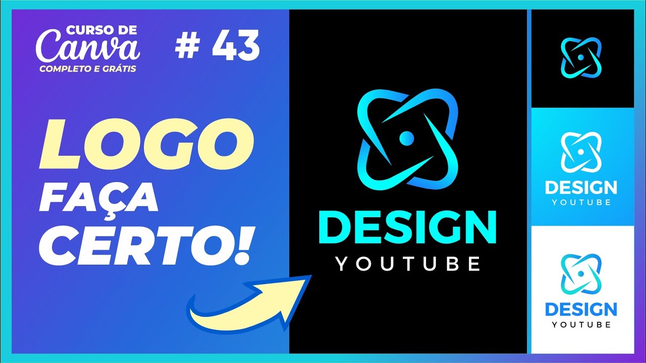 SEGREDO para criar um logotipo no Canva de modo profissional e fácil