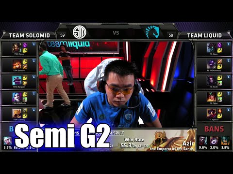 TSM vs Liquid | Game 2 Semi Finals S5 NA LCS Summer 2015 Playoffs | Team Solomid TSM vs TL G2