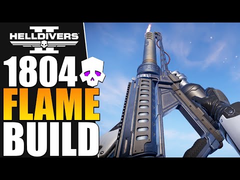 Helldivers 2 - Flamethrower is Fun 1,804 kills (Helldive Solo)