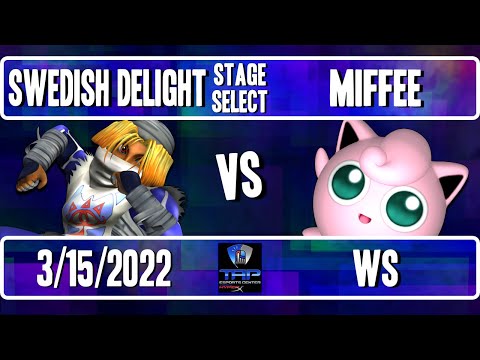 Stage Select 21: Swedish Delight (Sheik) Vs. Miffee (Puff) - WS