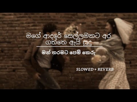 Mage adare sellamakata aragaththe ayi sudu | Man tharamata pem keru (slowed+reverb) @reverbrhythmy