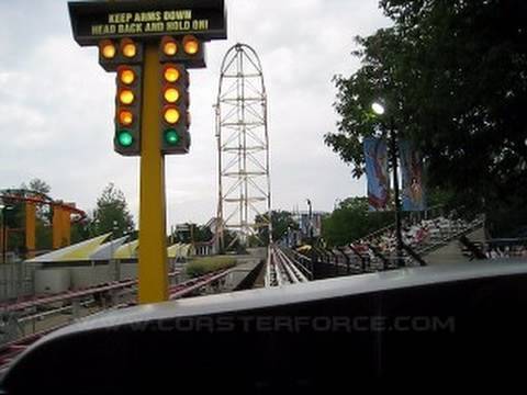 Top Thrill Dragster Front Seat on-ride POV Cedar Point