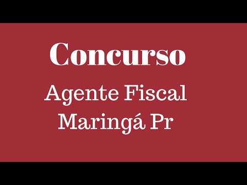 Agente fiscal da Prefeitura de Maringá Pr  Apostilas para concursos públicos