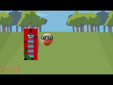 Numberblock 5 Zaps The Puzzler