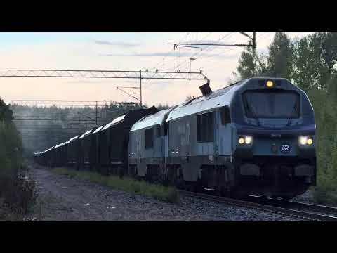 North Rail DR20-29016 from Vainikkala with grain train from Russia passing ex Simola station