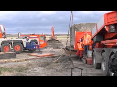 Bunker uit WO1 in Halsteren verplaatst