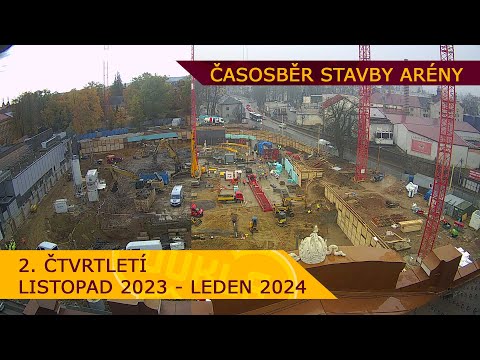 ČASOSBĚR - Stavba arény (2. čtvrtletí)