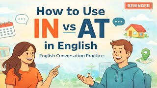 How to Use In vs At in English | Learn English with Real Conversations Podcast