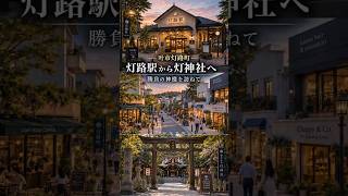 【叶市街歩き】灯路駅（あかりみち）から灯神社へ｜勝負の神様を訪ねて#開運動画