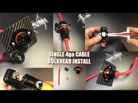 Single 4ga Wire Connector Bulkhead Install!