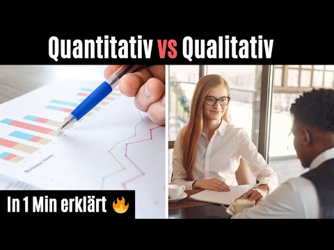 Was ist quantitative / qualitative Forschung in 60 Sekunden?