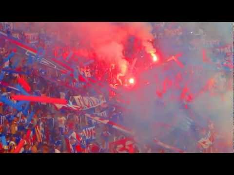 "Salida U de Chile v/s Godoy Cruz Mendoza HD" Barra: Los de Abajo • Club: Universidad de Chile - La U • País: Chile