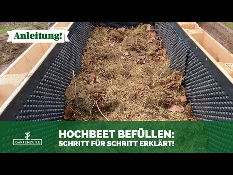 Hochbeet richtig befüllen 🧑🏽‍🌾 Schritt für Schritt erklärt
