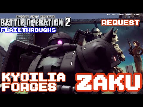 Gundam Battle Operation 2 Request: MS-06J Zaku II Heavy Arms Type In Kycilia Forces Colors