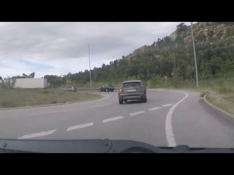 Spain by Car - La Jonquera to Le Perthus, Catalonia