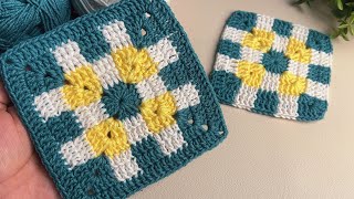 Easy&Fast crochet square pattern for beginners