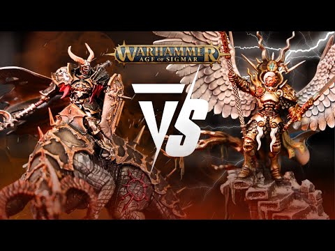 Slaves to Darkness Vs Stormcast Eternals: Age of Sigmar 2000pts Battle Report