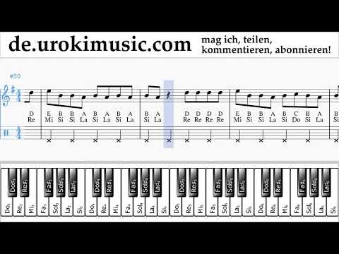 Klavierunterricht (rechte Hand) Lele Pons - Celoso Noten Lernen um-i995