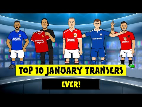 ✍️Top 10 January Transfers EVER!✍️ (Feat Van Dijk Mahrez Vidic Bruno and More)