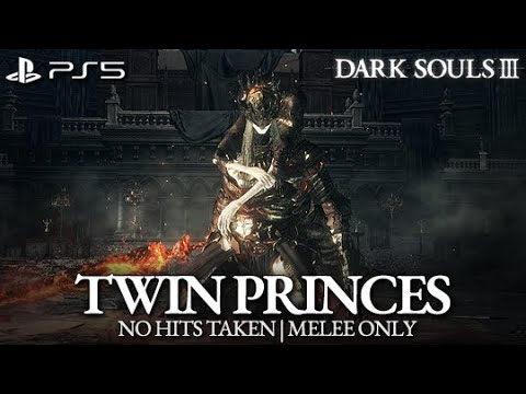 Lothric, Younger Prince & Lorian, Elder Prince Boss Fight (No Hits Taken / Melee) [Dark Souls 3 PS5]