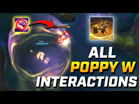 Every Ability/Item Poppy W Can STOP! - League Of Legends