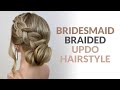 Elegant Braided Side Bun Updo