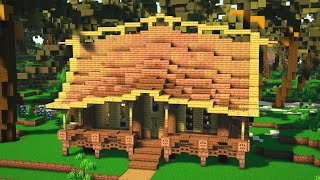 Minecraft: How to Build a Bamboo House | Survival House Tutorial