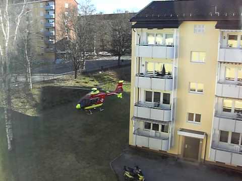 Helikopter på Sandaker.