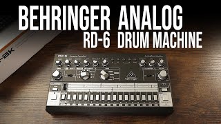 Video thumbnail for Behringer RD-6 Analog Drum Machine, the Modern and Affordable TR-606 by Arcade Audio