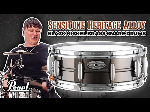 Pearl SensiTone Heritage Alloy Black Nickel Brass Snare Drums