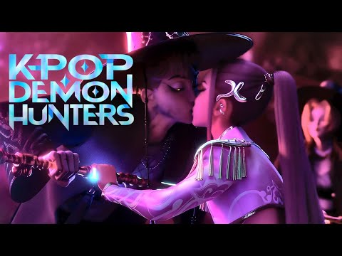 HUNTRIX: "Dangerous Heart" | LOVE BETWEEN DEMONS AND HUNTERS | K-Pop Demon Hunters Song MV Animation